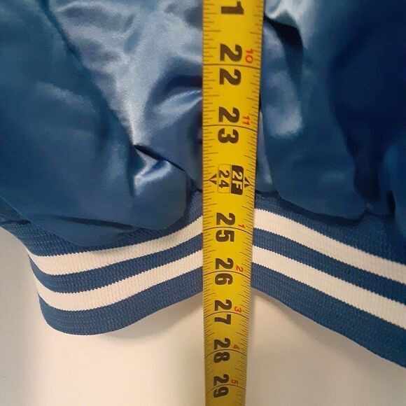 Vtg Indianapolis Colts Chalk Line Mens XL Back Arch Satin Bomber Jacket READ - Picture 10 of 10